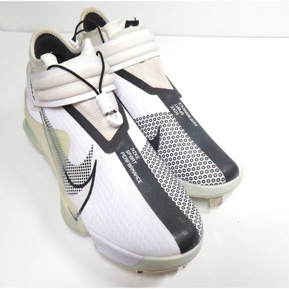 Nike Force Zoom Mike Trout 27 Baseball Cleats White Black C13134-102 Men Size 10 - Picture 3 of 9